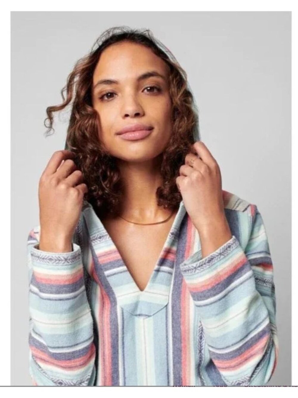 NWT Faherty Baja Hoodie Small Organic Cisco Brewers Nantucket Logo Striped $158 - Picture 15 of 17
